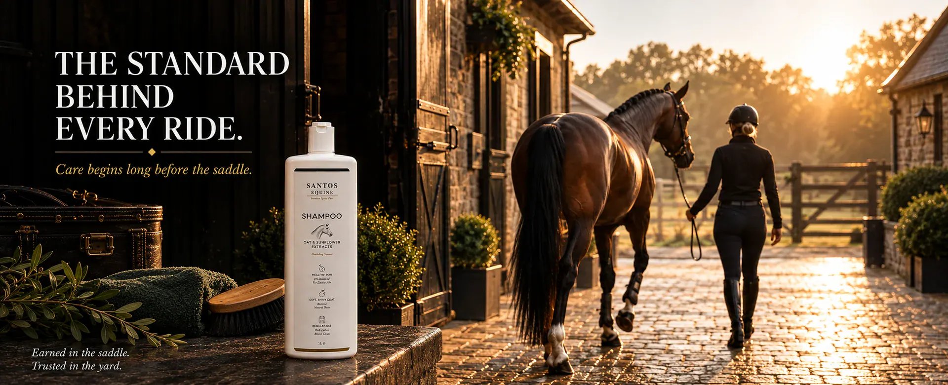 Santos Equine Shampoo — oat and sunflower extracts